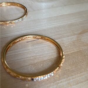 Elegant Gold and Silver Bangle Set